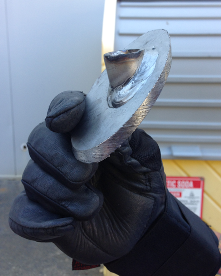 Tap Master, Inc. - 45 degree Hot Tap on 36' 316 S/S Tank